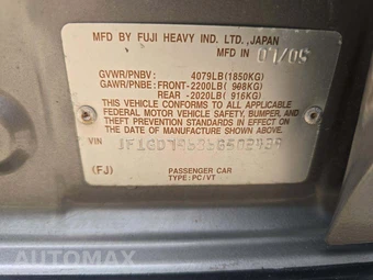 2006 Subaru Impreza WRX Sedan - miniatura 5