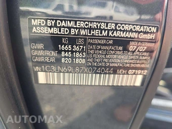 2007 Chrysler Crossfire Limited Coupe – miniatura 5