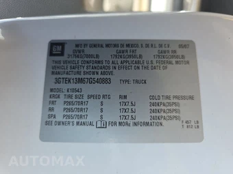 2007 GMC Sierra 1500 SLE-2 Crew Cab Short Bed 3SB - miniatura 14