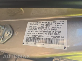 2007 Honda Accord Sedan VP - miniatura 14