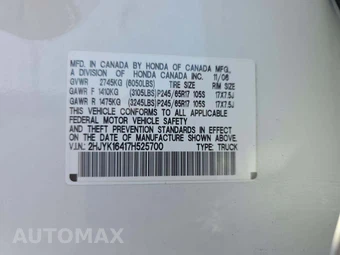 2007 Honda Ridgeline RTS Crew Cab Medium Bed – miniatura 2