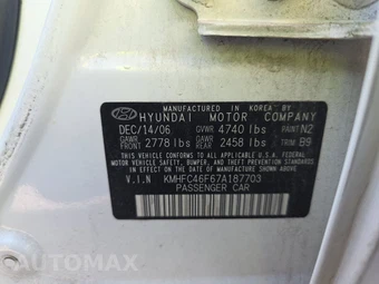 2007 Hyundai Azera Limited – miniatura 14