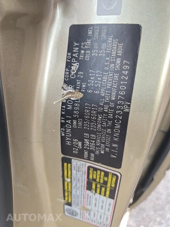 2007 Hyundai Entourage Limited 118.9" WB - miniatura 15