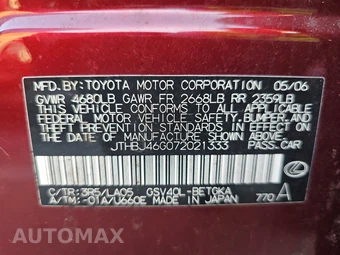 2007 Lexus ES 350 - miniatura 14