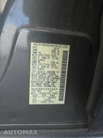 2007 Nissan Pathfinder S – miniatura 14