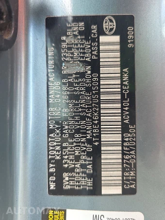 2007 Toyota Camry LE – miniatura 14