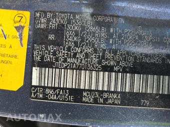 2007 Toyota Highlander w/3rd Row – miniatura 5