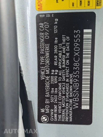2008 BMW M5 Sedan - miniatura 14