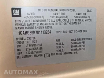 2008 Chevrolet Express 3500 Passenger Van 155.0" WB - miniatura 5