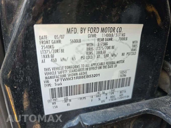 2008 Ford Super Duty F-350 Lariat Crew Cab Medium Bed - miniatura 5