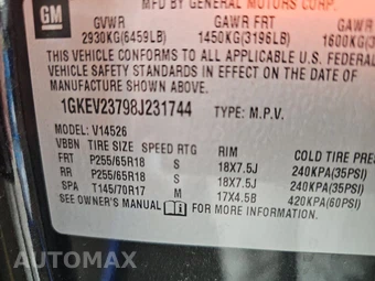 2008 GMC Acadia SLT-1 4SA – miniatura 14