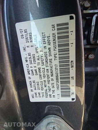 2008 Honda Accord Sedan EX-L – miniatura 5
