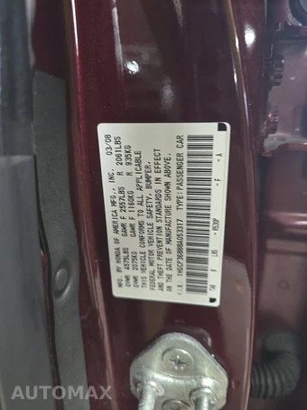 2008 Honda Accord Sedan EX-L - miniatura 14