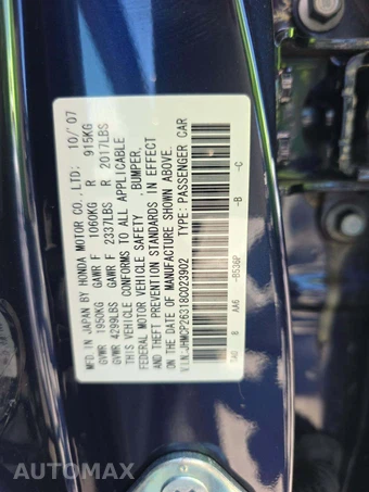2008 Honda Accord Sedan LX - miniatura 2