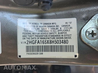 2008 Honda Civic Sedan LX – miniatura 14