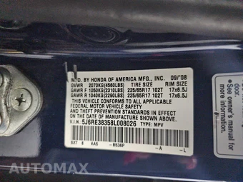 2008 Honda CR-V LX - miniatura 14