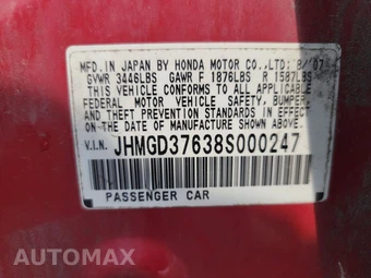 2008 Honda Fit Sport – miniatura 14
