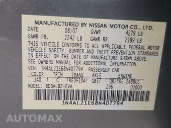 2008 Nissan Altima 2.5 Sedan - miniatura 14