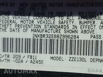 2008 Toyota Corolla LE – miniatura 14