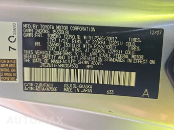 2008 Toyota FJ Cruiser w/Rear Doors - miniatura 14