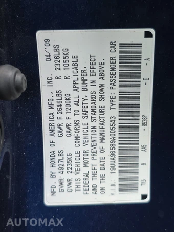 2009 Acura TL w/Technology Pkg – miniatura 14