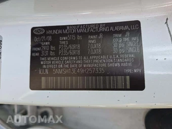 2009 Hyundai Santa Fe Limited – miniatura 5