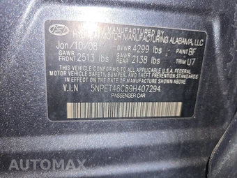 2009 Hyundai Sonata GLS – miniatura 14
