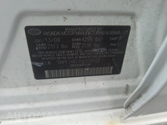 2009 Hyundai Sonata GLS - miniatura 14