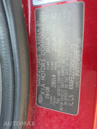 2009 Kia Spectra EX Sedan – miniatura 14