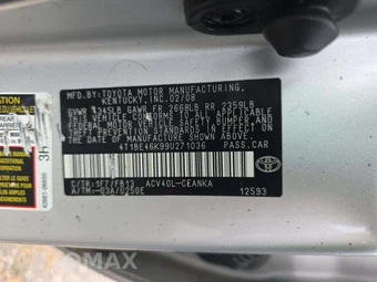 2009 Toyota Camry LE – miniatura 5