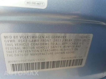 2009 Volkswagen CC VR6 Sport - miniatura 5