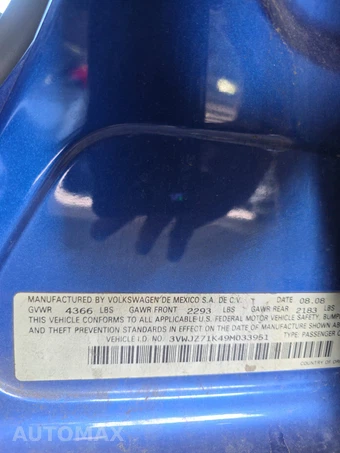2009 Volkswagen Jetta Sedan S – miniatura 14