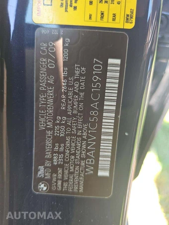 2010 BMW 5 Series Sedan 528i xDrive - miniatura 2