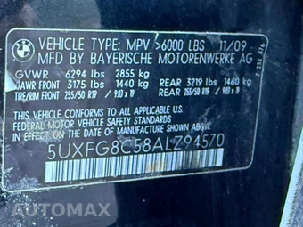 2010 BMW X6 Sports Activity Vehicle xDrive50i - miniatura 26