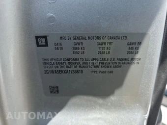 2010 Chevrolet Impala LS 1LS – miniatura 14