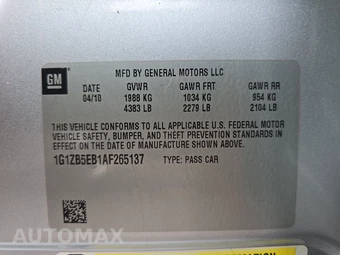 2010 Chevrolet Malibu LS 1LS – miniatura 14