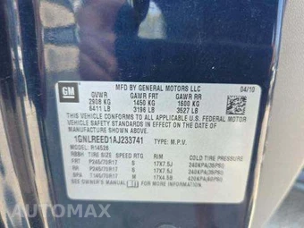 2010 Chevrolet Traverse LS 1LS – miniatura 5