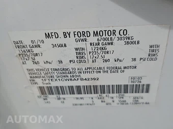 2010 Ford F-150 XL Extended Cab Medium Bed w/Rear Doors – miniatura 14