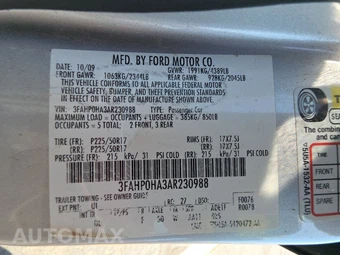 2010 Ford Fusion SE – miniatura 14