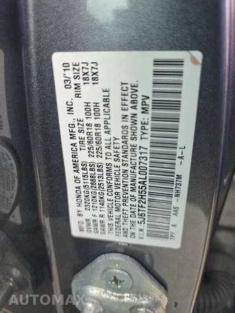 2010 Honda Accord Crosstour EX-L - miniatura 14