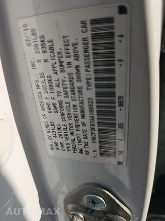 2010 Honda Accord Sedan EX-L – miniatura 14