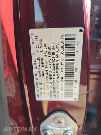 2010 Honda Accord Sedan EX-L - miniatura 14