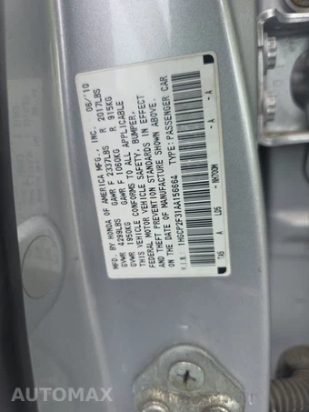 2010 Honda Accord Sedan LX – miniatura 14