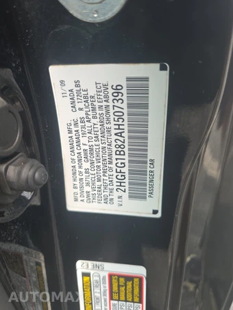 2010 Honda Civic Coupe EX – miniatura 14