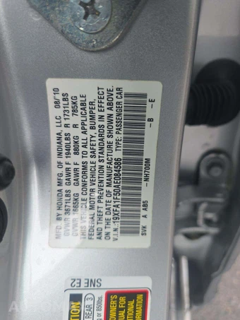 2010 Honda Civic Sedan LX - miniatura 5