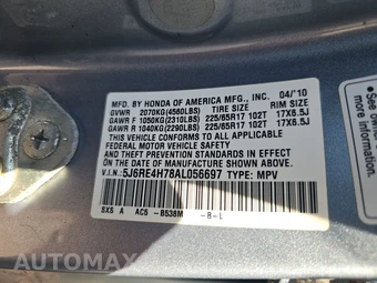 2010 Honda CR-V EX-L – miniatura 14