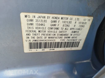 2010 Honda Fit Sport – miniatura 14