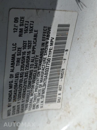 2010 Honda Odyssey EX-L – miniatura 14