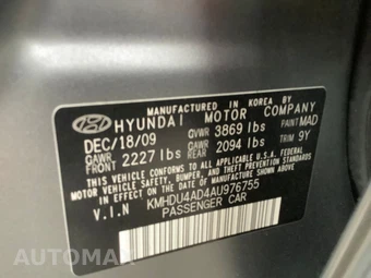2010 Hyundai Elantra GLS Sedan - miniatura 18