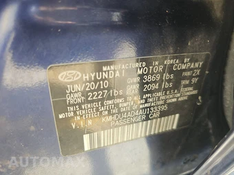 2010 Hyundai Elantra SE Sedan – miniatura 14